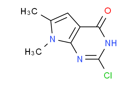 CAS No. 1638763-81-1, 2-chloro-6,7-dimethyl-3H,4H,7H-pyrrolo[2,3-d]pyrimidin-4-one