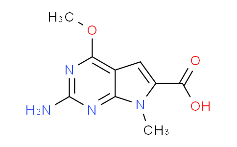 DY779649 | 929974-18-5 | 2-amino-4-methoxy-7-methyl-7H-pyrrolo[2,3-d]pyrimidine-6-carboxylic acid