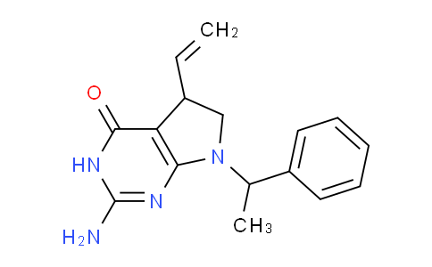 DY779653 | 243636-56-8 | 2-amino-5-ethenyl-7-(1-phenylethyl)-3H,4H,5H,6H,7H-pyrrolo[2,3-d]pyrimidin-4-one