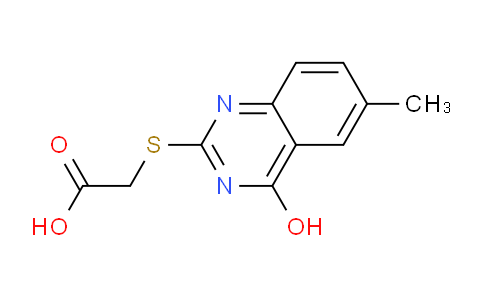 CAS No. 128314-78-3, 2-((4-Hydroxy-6-methylquinazolin-2-yl)thio)acetic acid