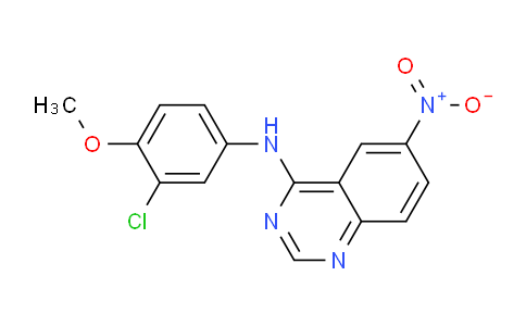 CAS No. 1290545-24-2, N-(3-Chloro-4-methoxyphenyl)-6-nitroquinazolin-4-amine