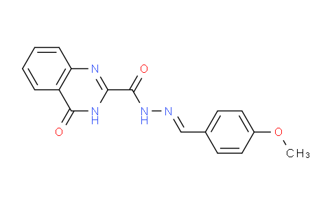 CAS No. 129302-00-7, N'-(4-Methoxybenzylidene)-4-oxo-3,4-dihydroquinazoline-2-carbohydrazide