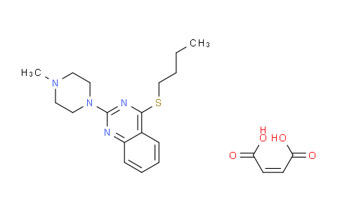 CAS No. 129664-13-7, 4-(Butylthio)-2-(4-methylpiperazin-1-yl)quinazoline maleate