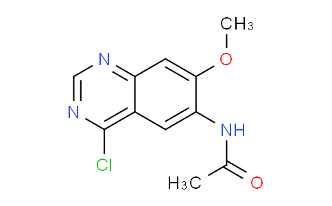 CAS No. 130017-54-8, N-(4-Chloro-7-methoxyquinazolin-6-yl)acetamide
