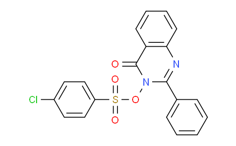 CAS No. 130536-25-3, 4-Oxo-2-phenylquinazolin-3(4H)-yl 4-chlorobenzenesulfonate