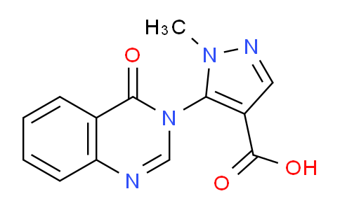 CAS No. 131073-54-6, 1-Methyl-5-(4-oxoquinazolin-3(4H)-yl)-1H-pyrazole-4-carboxylic acid