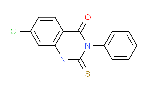 CAS No. 13165-15-6, 7-Chloro-3-phenyl-2-thioxo-2,3-dihydroquinazolin-4(1H)-one