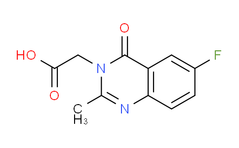 CAS No. 1322605-08-2, 2-(6-Fluoro-2-methyl-4-oxoquinazolin-3(4H)-yl)acetic acid