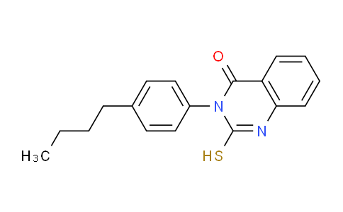CAS No. 133032-36-7, 3-(4-Butylphenyl)-2-mercaptoquinazolin-4(3H)-one