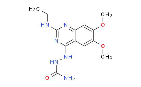 CAS No. 134749-35-2, 2-(2-(Ethylamino)-6,7-dimethoxyquinazolin-4-yl)hydrazinecarboxamide
