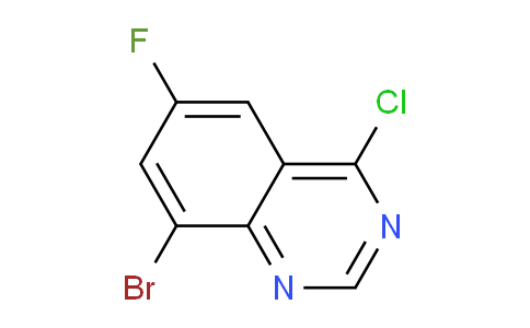 CAS No. 1351499-77-8, 8-Bromo-4-chloro-6-fluoroquinazoline