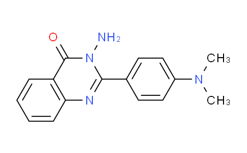 CAS No. 1363404-93-6, 3-Amino-2-(4-(dimethylamino)phenyl)quinazolin-4(3H)-one
