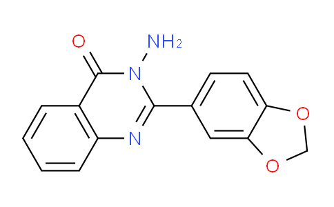 CAS No. 1363405-78-0, 3-Amino-2-(benzo[d][1,3]dioxol-5-yl)quinazolin-4(3H)-one