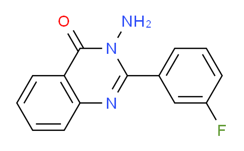 CAS No. 1363405-87-1, 3-Amino-2-(3-fluorophenyl)quinazolin-4(3H)-one