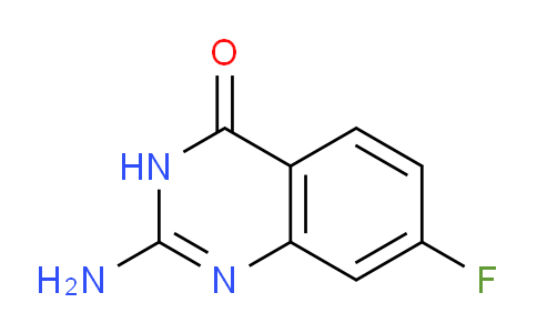 CAS No. 1378451-55-8, 2-Amino-7-fluoroquinazolin-4(3H)-one