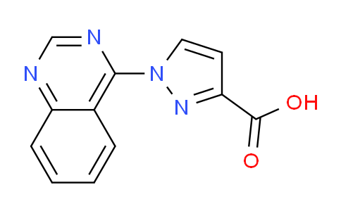 CAS No. 1378482-59-7, 1-(Quinazolin-4-yl)-1H-pyrazole-3-carboxylic acid