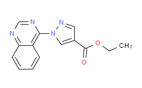 CAS No. 1380300-66-2, Ethyl 1-(quinazolin-4-yl)-1H-pyrazole-4-carboxylate