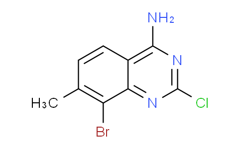 CAS No. 1388033-16-6, 8-Bromo-2-chloro-7-methylquinazolin-4-amine