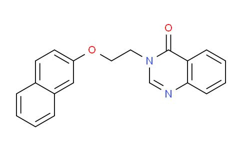 CAS No. 138841-14-2, 3-(2-(Naphthalen-2-yloxy)ethyl)quinazolin-4(3H)-one