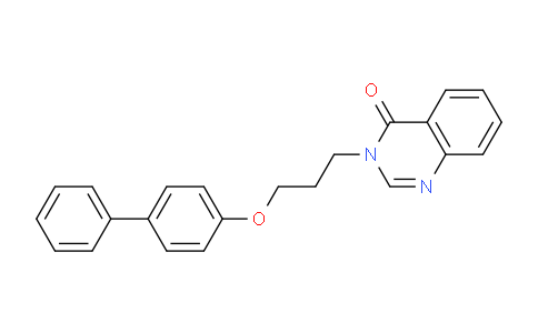 CAS No. 138841-16-4, 3-(3-([1,1'-Biphenyl]-4-yloxy)propyl)quinazolin-4(3H)-one