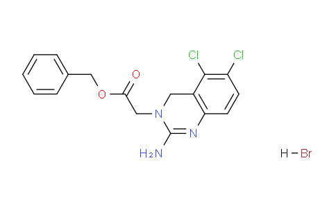 CAS No. 1391053-41-0, Benzyl 2-(2-amino-5,6-dichloroquinazolin-3(4H)-yl)acetate hydrobromide
