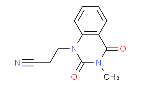 CAS No. 1394021-63-6, 3-(3-Methyl-2,4-dioxo-3,4-dihydroquinazolin-1(2H)-yl)propanenitrile