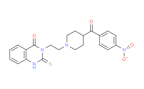 CAS No. 139418-53-4, 3-(2-(4-(4-Nitrobenzoyl)piperidin-1-yl)ethyl)-2-thioxo-2,3-dihydroquinazolin-4(1H)-one