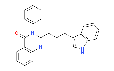 CAS No. 139543-62-7, 2-(3-(1H-Indol-3-yl)propyl)-3-phenylquinazolin-4(3H)-one