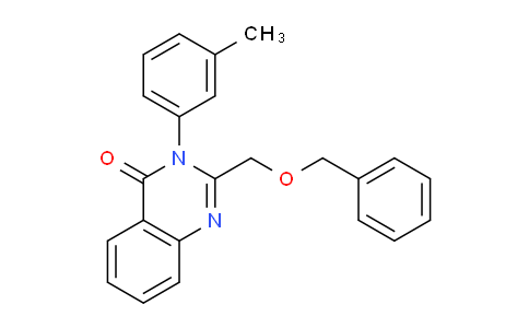 CAS No. 139722-89-7, 2-((Benzyloxy)methyl)-3-(m-tolyl)quinazolin-4(3H)-one