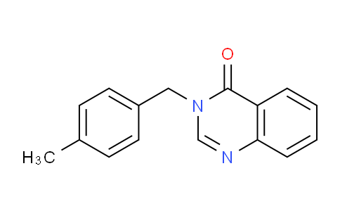 CAS No. 141305-94-4, 3-(4-Methylbenzyl)quinazolin-4(3H)-one
