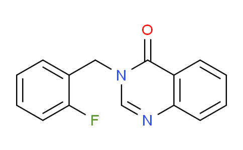 CAS No. 141305-95-5, 3-(2-Fluorobenzyl)quinazolin-4(3H)-one