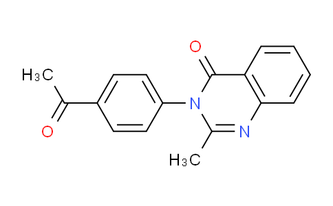 CAS No. 14133-25-6, 3-(4-Acetylphenyl)-2-methylquinazolin-4(3H)-one
