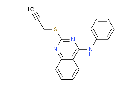 CAS No. 141598-82-5, N-Phenyl-2-(prop-2-yn-1-ylthio)quinazolin-4-amine