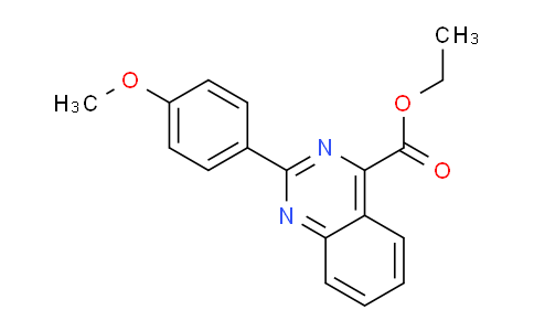 CAS No. 1446786-17-9, Ethyl 2-(4-methoxyphenyl)quinazoline-4-carboxylate