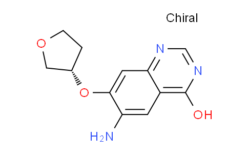 CAS No. 1456696-13-1, (S)-6-Amino-7-((tetrahydrofuran-3-yl)oxy)quinazolin-4-ol