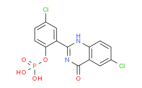 CAS No. 147394-94-3, 4-Chloro-2-(6-chloro-4-oxo-1,4-dihydroquinazolin-2-yl)phenyl dihydrogen phosphate