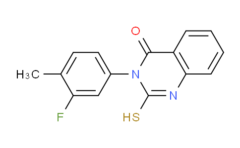 CAS No. 1512-75-0, 3-(3-Fluoro-4-methylphenyl)-2-mercaptoquinazolin-4(3H)-one