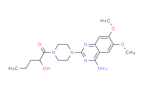 CAS No. 152551-75-2, 1-(4-(4-Amino-6,7-dimethoxyquinazolin-2-yl)piperazin-1-yl)-2-hydroxypentan-1-one