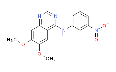 CAS No. 153437-80-0, 6,7-Dimethoxy-N-(3-nitrophenyl)quinazolin-4-amine