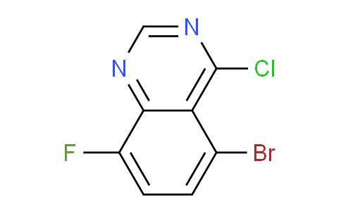 CAS No. 1564693-03-3, 5-Bromo-4-chloro-8-fluoroquinazoline