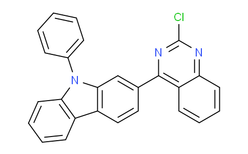 CAS No. 1616499-37-6, 2-(2-Chloroquinazolin-4-yl)-9-phenyl-9H-carbazole