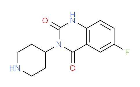 CAS No. 1638666-41-7, 6-Fluoro-3-(piperidin-4-yl)quinazoline-2,4(1H,3H)-dione