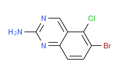 CAS No. 1644663-97-7, 6-Bromo-5-chloroquinazolin-2-amine