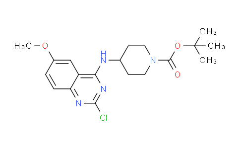 CAS No. 1648895-40-2, tert-Butyl 4-((2-chloro-6-methoxyquinazolin-4-yl)amino)piperidine-1-carboxylate