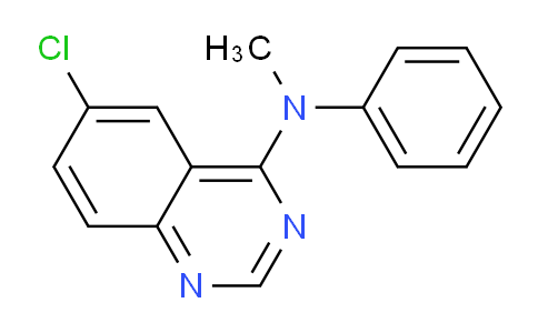 CAS No. 167410-60-8, 6-Chloro-N-methyl-N-phenylquinazolin-4-amine