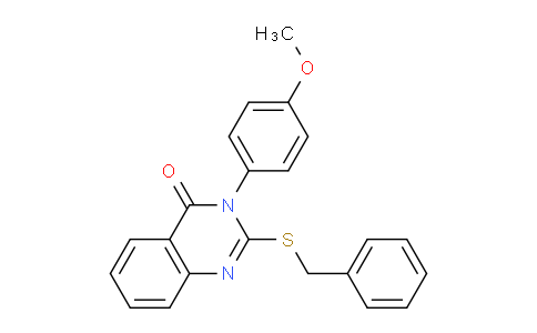 CAS No. 1688-87-5, 2-(Benzylthio)-3-(4-methoxyphenyl)quinazolin-4(3H)-one