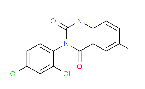 CAS No. 168900-02-5, 3-(2,4-Dichlorophenyl)-6-fluoroquinazoline-2,4(1H,3H)-dione