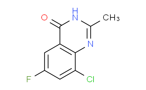 CAS No. 1696832-46-8, 8-Chloro-6-fluoro-2-methylquinazolin-4(3H)-one