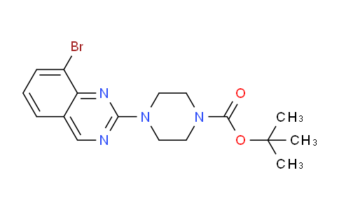 CAS No. 1698026-48-0, tert-Butyl 4-(8-bromoquinazolin-2-yl)piperazine-1-carboxylate