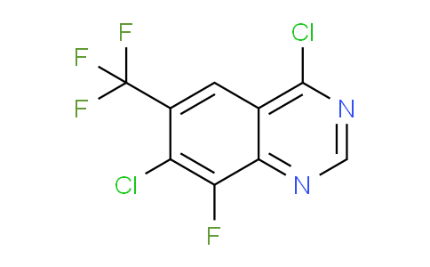 CAS No. 1698027-66-5, 4,7-Dichloro-8-fluoro-6-(trifluoromethyl)quinazoline